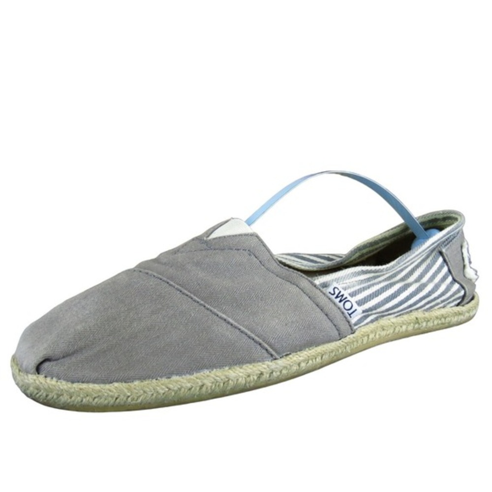 TOMS Women's  Espadrille‎ Gray Fabric Sz 8 Medium  Used 2025